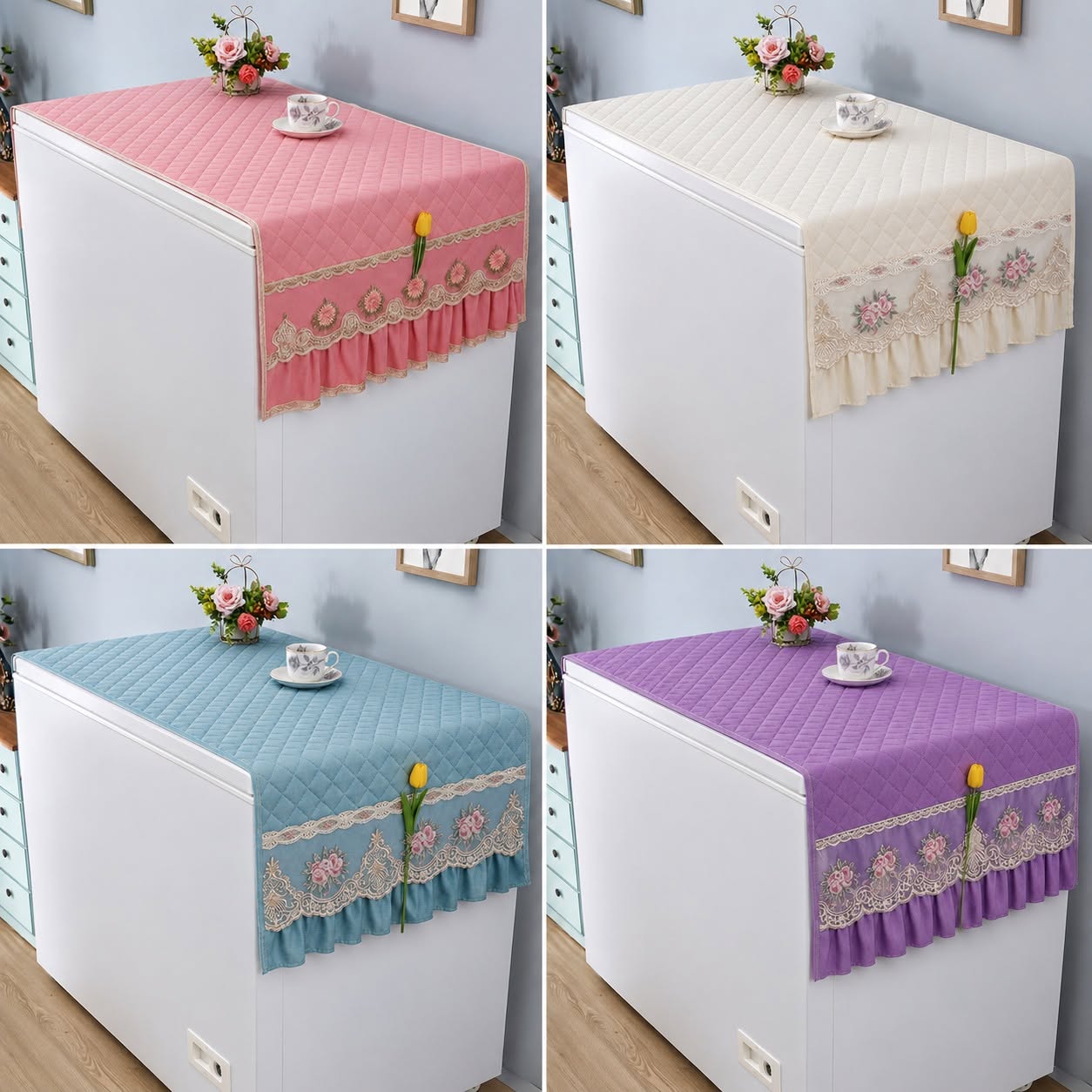 Premium Deep Fridge Dustproof Cover